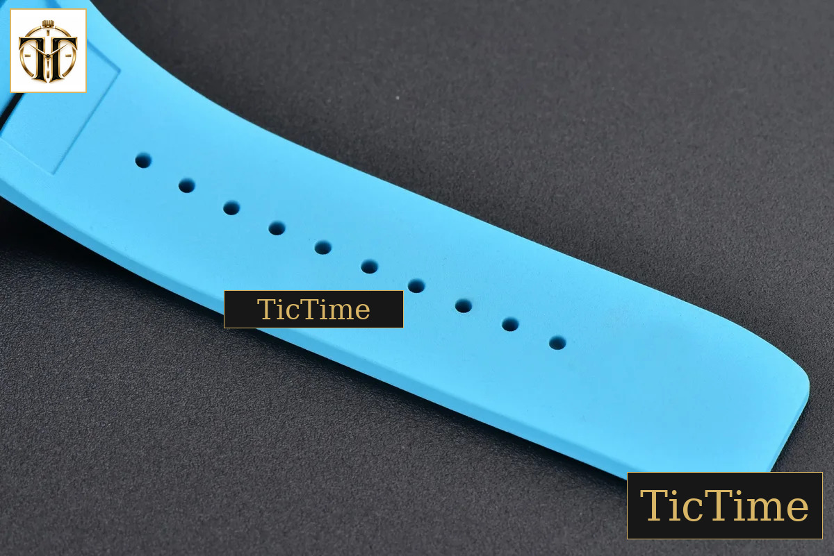 Bubba Watson RM055 42.7mm ZF Black NTPT White Skeleton Dial Blue Rubber Strap V6 NH05 — foto 20