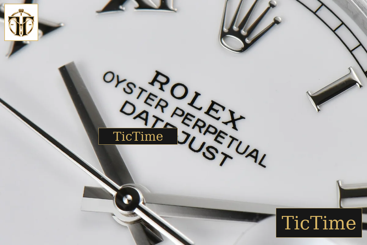DateJust 904L Fluted Bezel 126334 41mm ARF White Dial Roma Marker Jubilee Bracelet VR3235 — foto 6