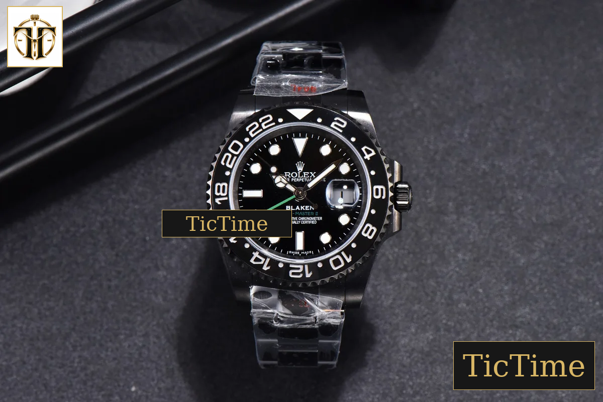 Blaken GMT Master LN 116710 IPKF Green Hand PVD Bracelet A2836 — foto 3