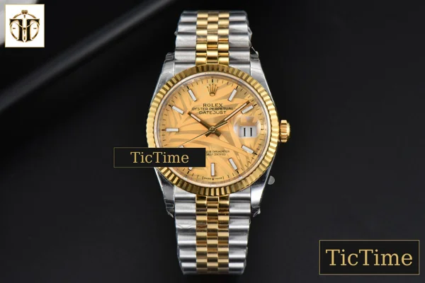 Foto frontal — DateJust 36mm EWF YG/SS YG Plam Dial Jubilee Bracelet A3235