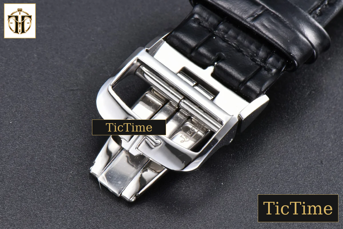 Master Reverso Tribute Small Seconds 30x47mm MGF Silver Dial Blue Hands Leather Strap A854A — foto 32