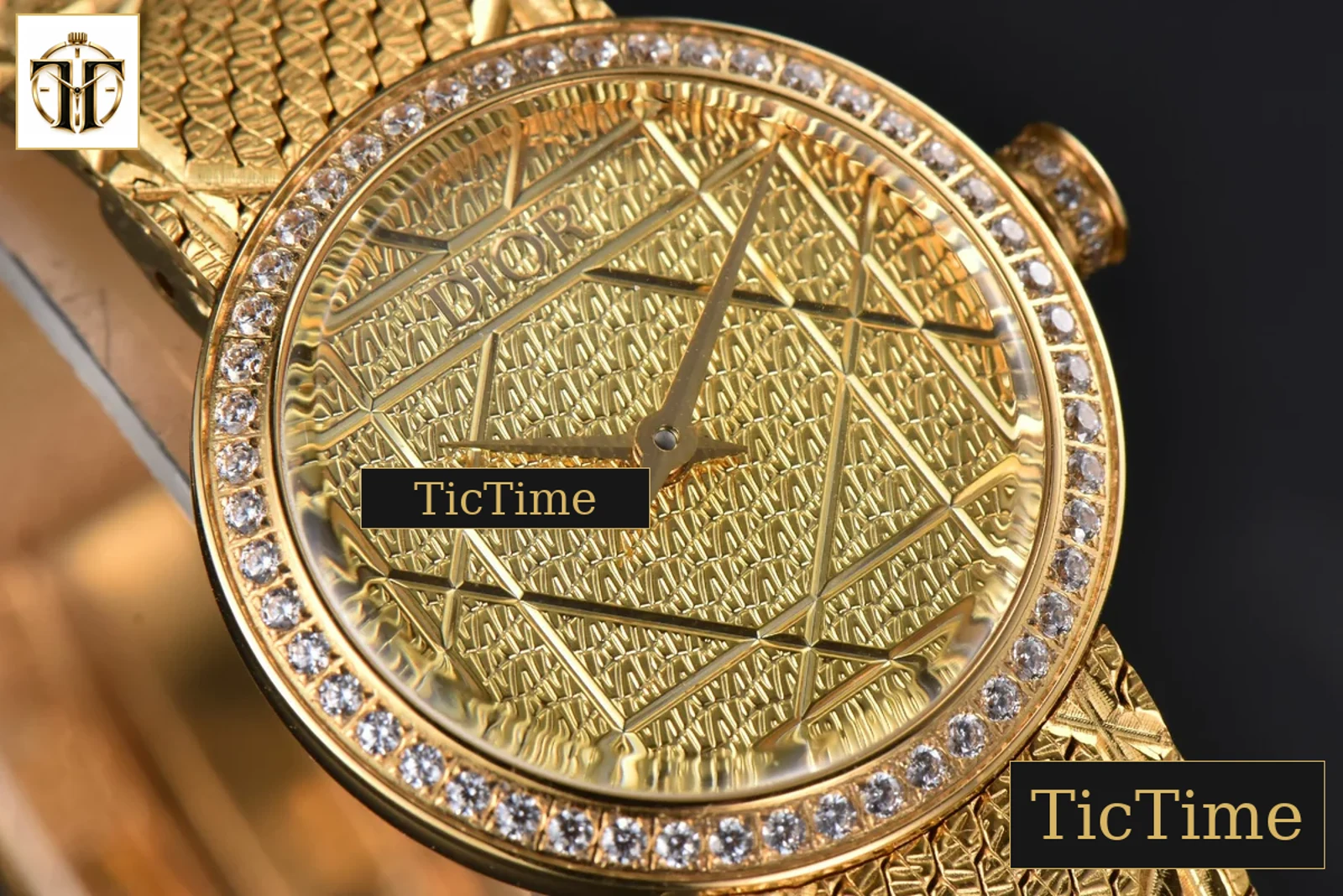 La D My Dior 25mm K11F Diamond Gold Dial Quartz — foto 8