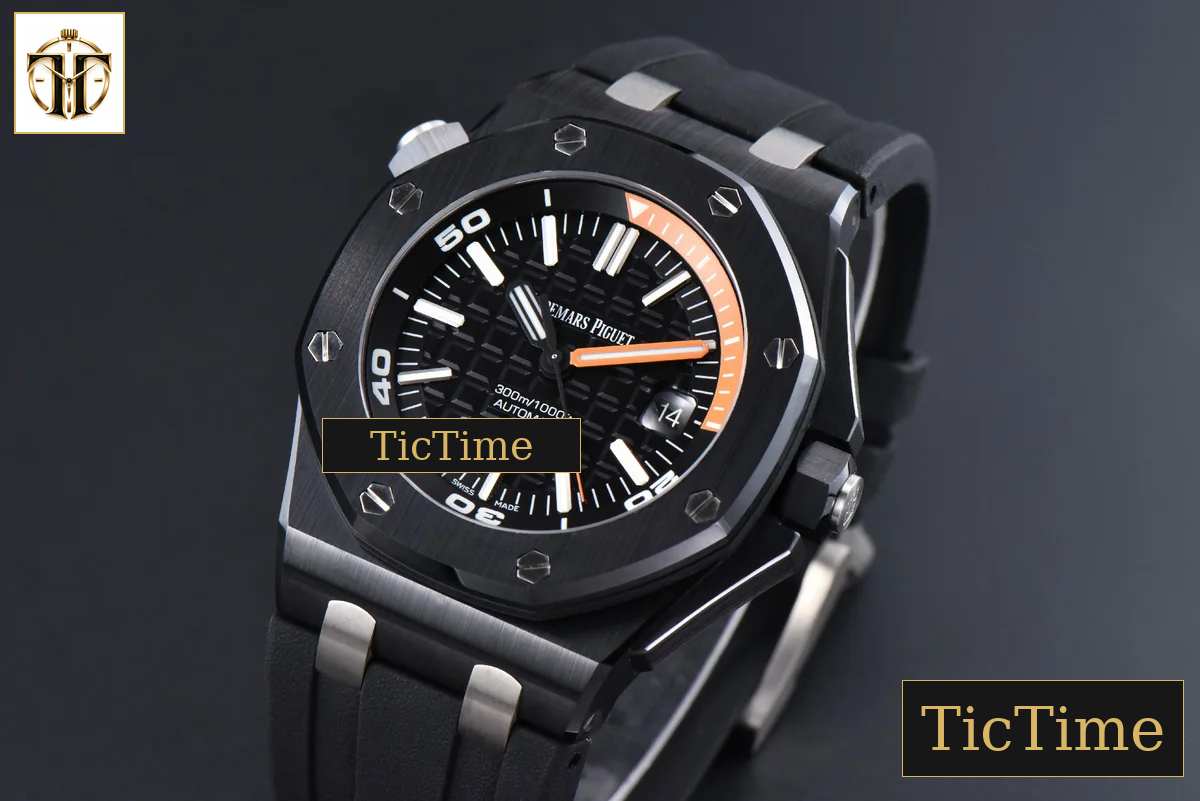 Royal Oak Offshore Diver 15707 42mm ZF Black Ceramic Black Dial Rubber Strap A3120 — foto 5