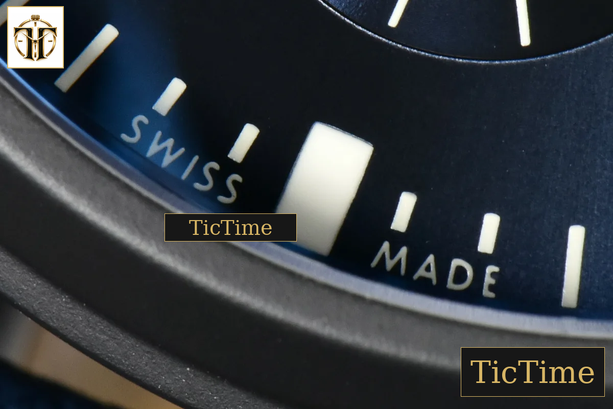Pilot Chrono 44mm YLF Blue Angels Black Ceramic Blue Diam Blue Leather Strap A7750 — foto 8