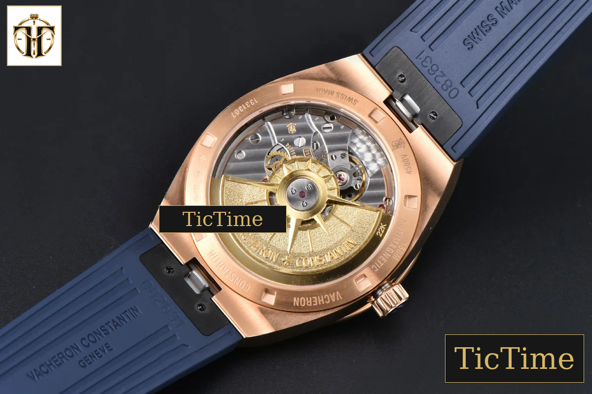 Overseas 4500V 41mm PPF RG Blue Dial Blue Rubber Strap A5100 — foto 16