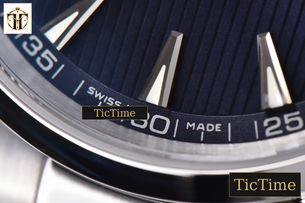 Aqua Terra 150M 41mm VSF Blue Textured Dial SS Bracelet A8500 — foto 8