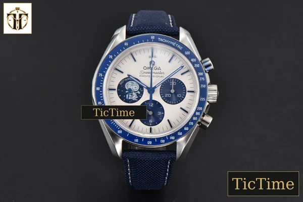 Foto frontal — Speedmaster Professional ‘Snoopy’ 50th Anniversary Nylon Strap (Mod) 42mm GSF A7750