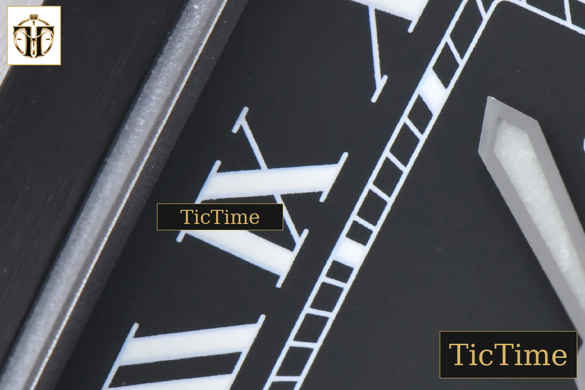 Santos de Cartier XL 40mm AF SS Black Dial Black Bezel Black Leather Strap Miyota 9015 — foto 4
