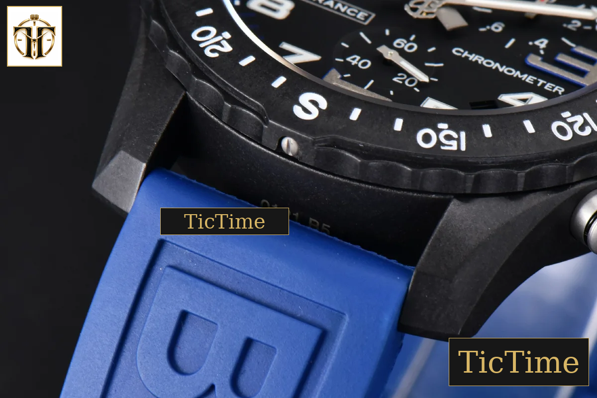 Endurance Pro 44mm OF Blue Chronometer Dial Blue Rubber Strap Swiss Quartz — foto 13