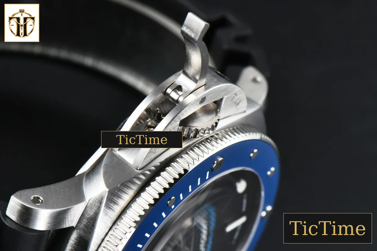 Submersible PAM1209 42mm VSF Black Dial Blue Bezel Black Rubber Strap P9000 — foto 13