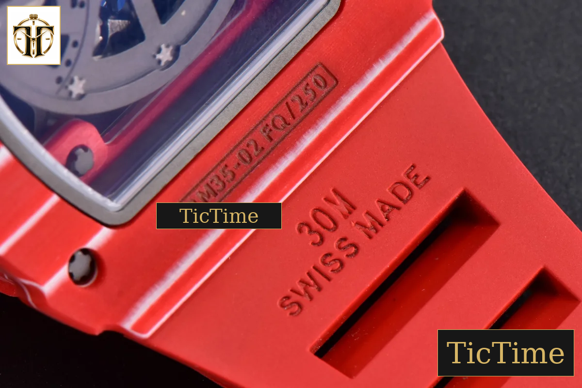 NTPT RM035-02 ZF Red Skeleton Dial Red Rubber Strap RMAL1 — foto 18