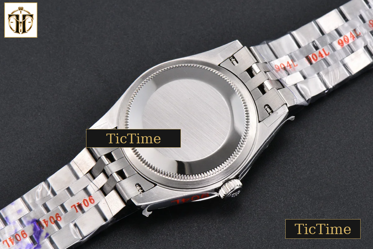 DateJust 904L 31mm GMF Diamond Bezel Red Dial Diamond Marker SS Jubilee Bracelet A2824 — foto 19