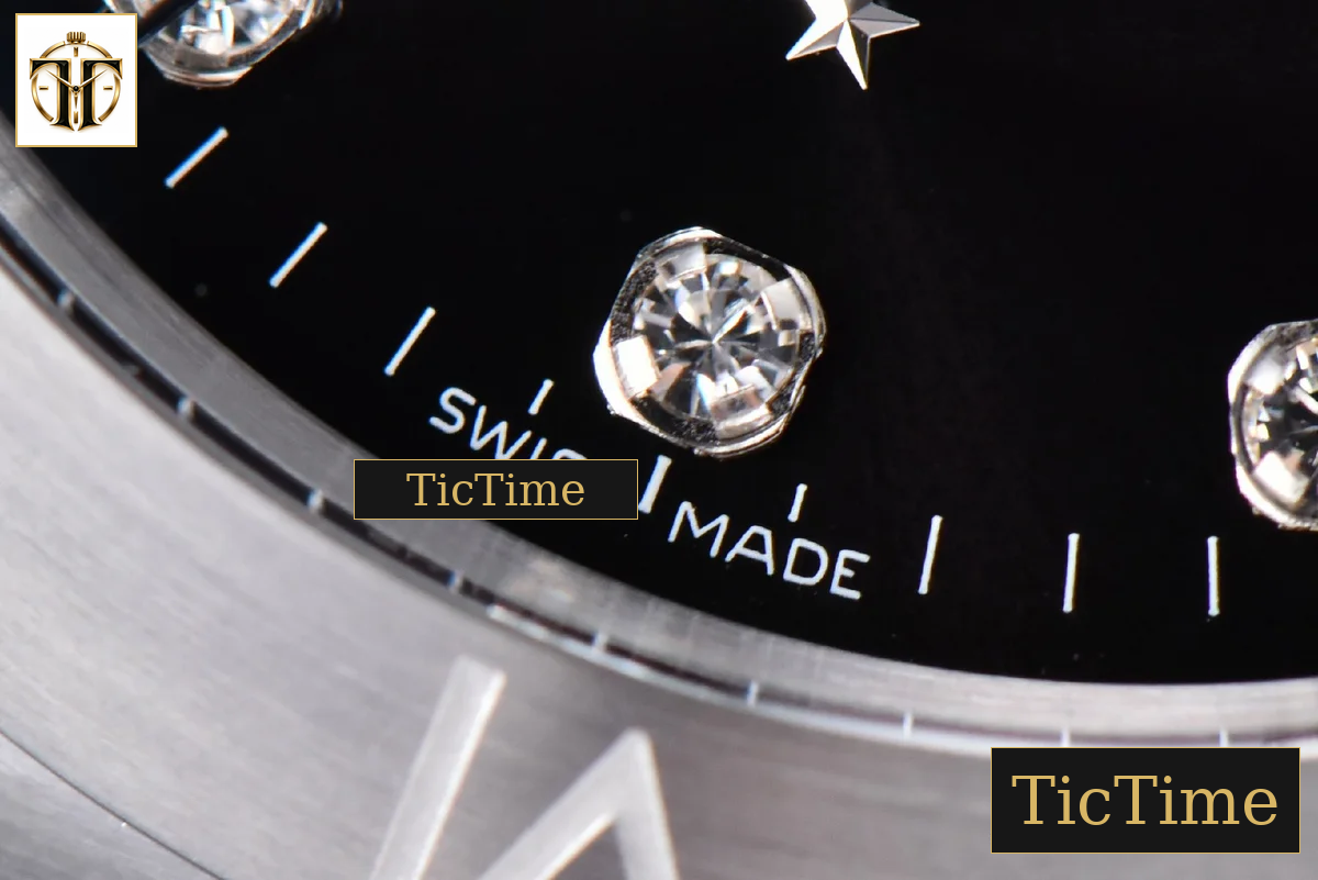 Constellation 38mm VSF SS Black Dial Diamond Markers SS Bracelet A8500 — foto 8