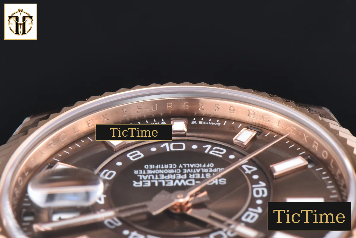 Sky-Dweller 336935 42mm ZF RG Case Brown Dial Rubber Oysterflex Strap (Tungsten) A23J — foto 13