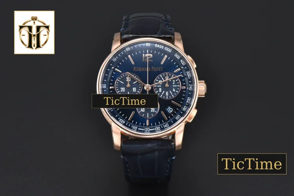 Foto frontal — Code 11.59 Chrono 26393 APSF RG Blue Dial Blue Leather Strap SA4401