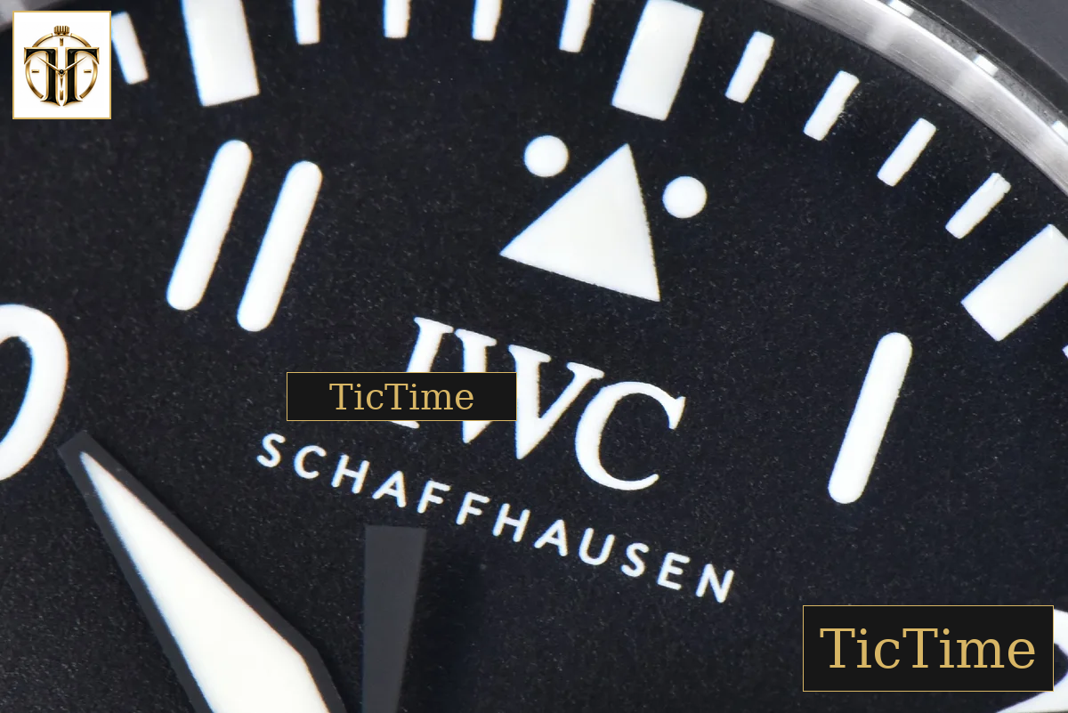 Top Gun IW326901 44mm M+F Ceramic Black Dial Green Nylon Strap A2892 — foto 4