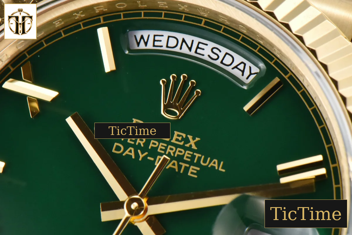 DayDate 904L 40mm BPF YG Green Dial YG Bracelet A3235 — foto 5