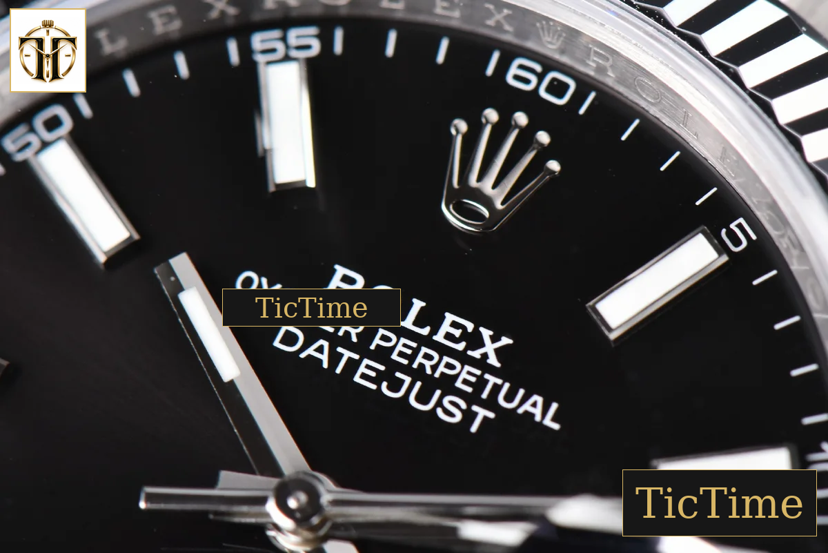 DateJust Fluted Bezel 126334 41mm VSF Black Dial Oyster Bracelet VS3235 — foto 5