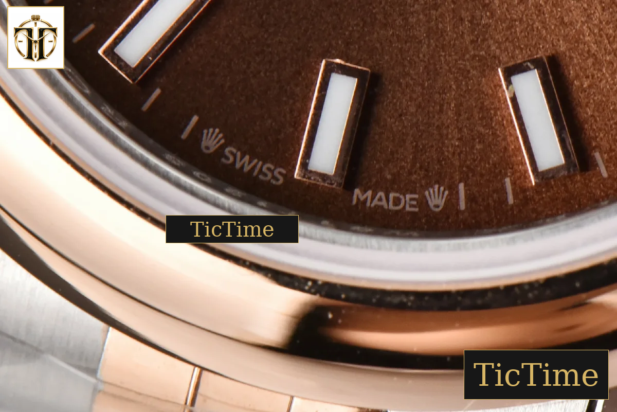 DateJust Ladies 28mm WF RG/SS Smooth Bezel Brown Dial Jubilee Bracelet A2236 — foto 9