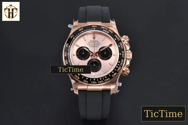 Foto frontal — Daytona 126515 40mm BPF RG Black Bezel Black Subdial Black Oysterflex Strap SH4131