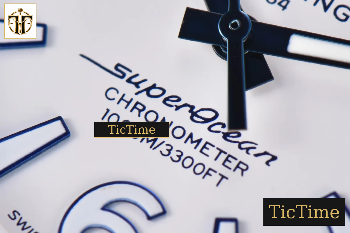 Superocean Automatic 44mm TF White Dial Blue Bezel SS Bracelet A2824 — foto 10