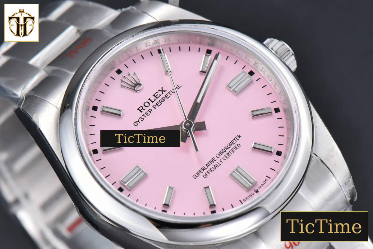Oyster Perpetual 904L 126000 36mm GMF Pink Dial SS Bracelet VR3230 — foto 12