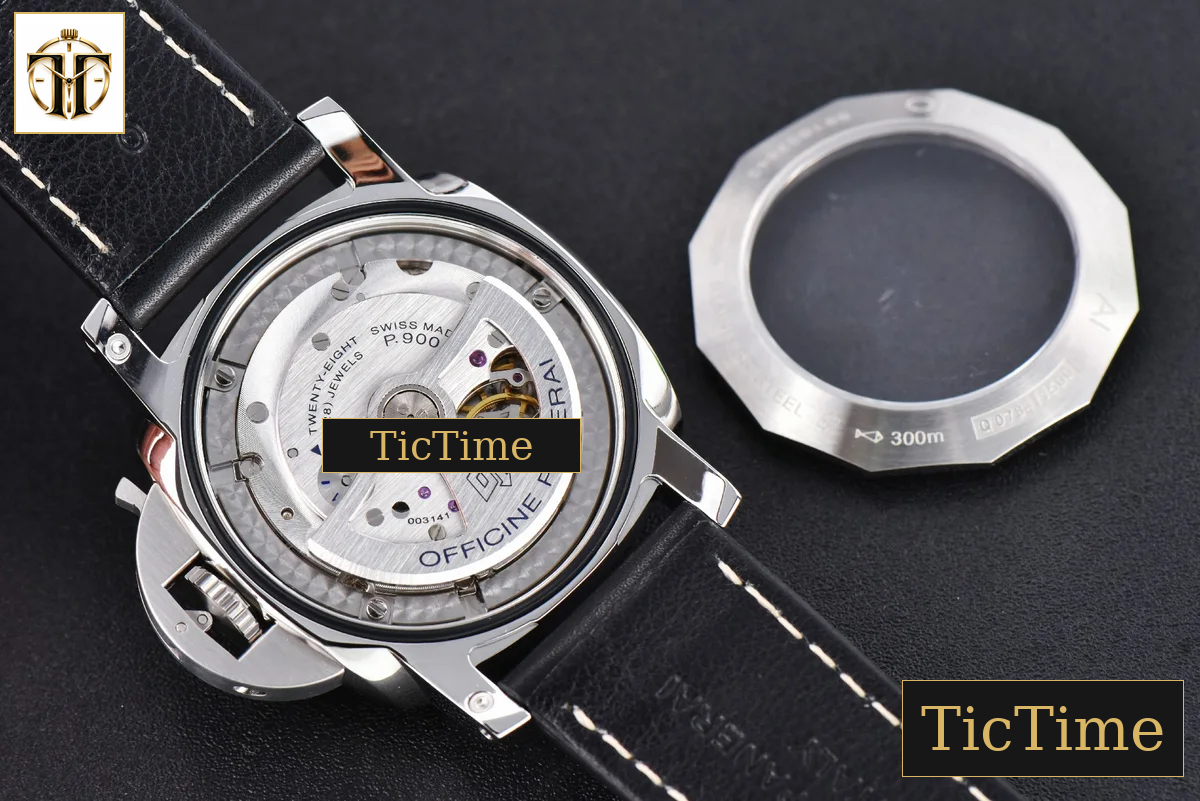 “Q” Luminor GMT PAM531 44mm VSF Black Dial Leather Strap P9003 — foto 16