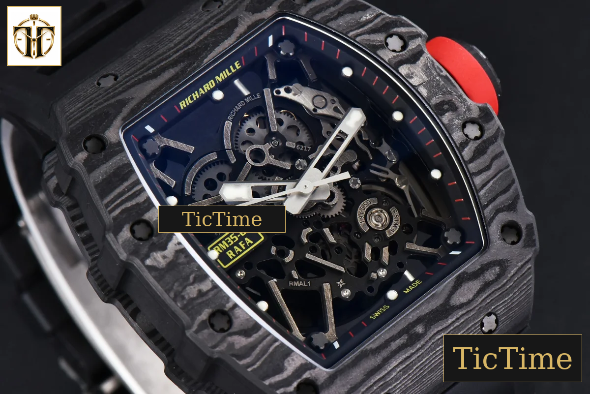 NTPT RM035-02 ZF Skeleton Dial Black Rubber Strap V5 NH05A — foto 14