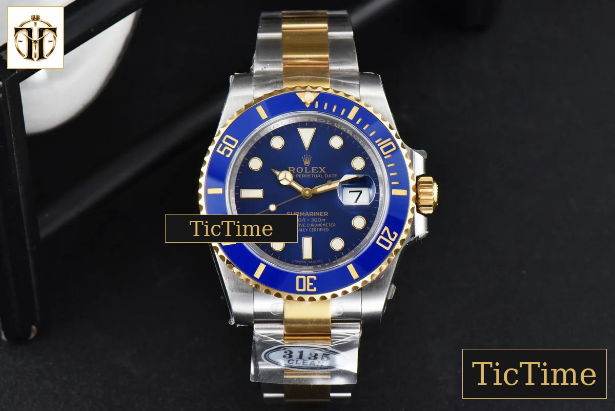 Submariner LB 116613 40mm Clean Factory YG/SS Blue Ceramic Blue Dial YG/SS Bracelet VR3130 — foto 3