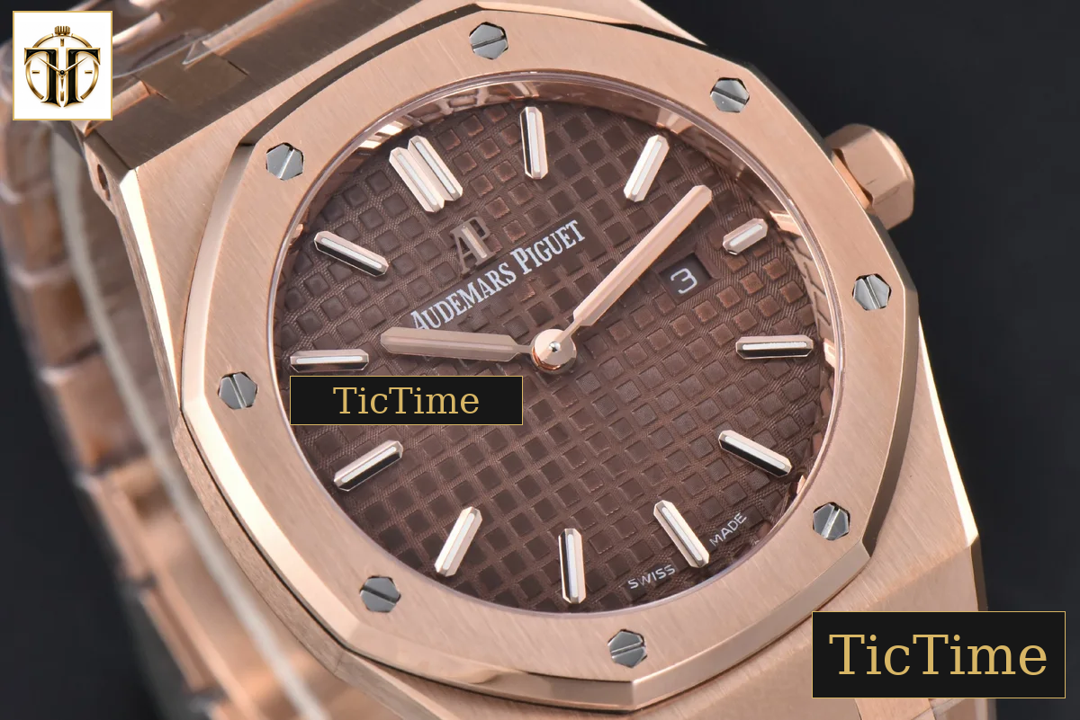 Royal Oak Ladies 67650OR 33mm ZF RG Chocolate Dial RG Bracelet Quartz — foto 12