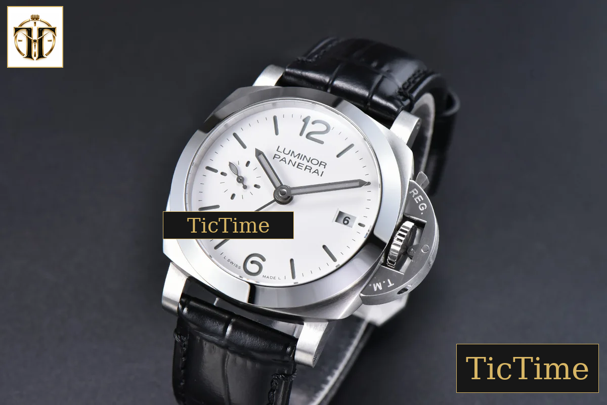 Luminor Quaranta BiTempo PAM1367 40mm VSF White Dial Leather Strap P900 — foto 3