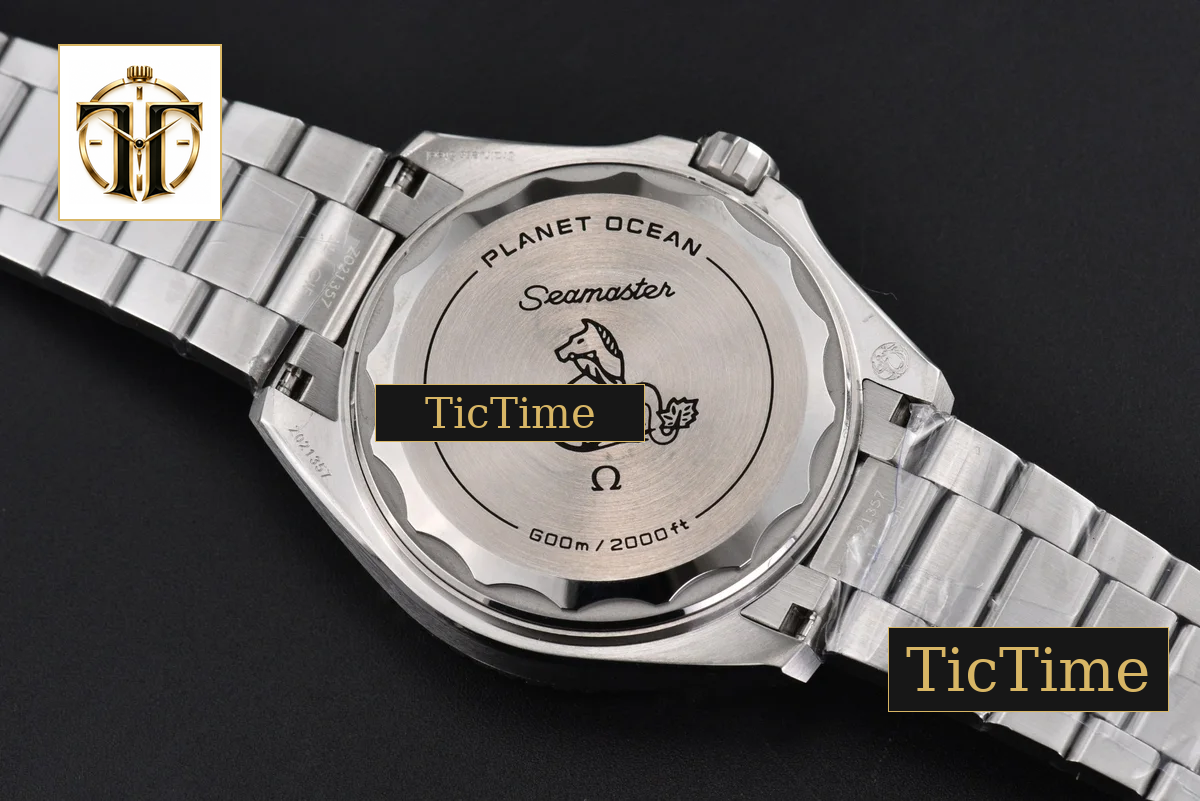 Seamaster Planet Ocean 42mm VS+ Factory Black Dial Black Bezel Steel Strap — foto 16