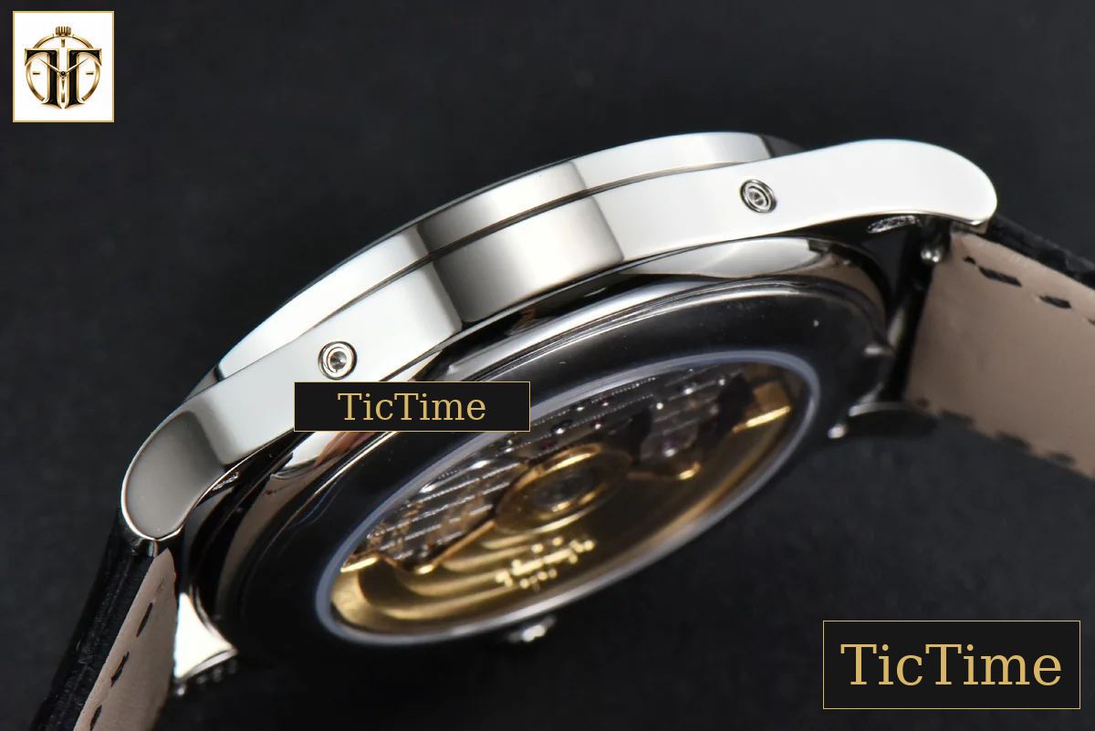 Complications 5396 38.5mm ZF White Dial Moonphase Stick Markers Black Leather Strap MY9015 — foto 14