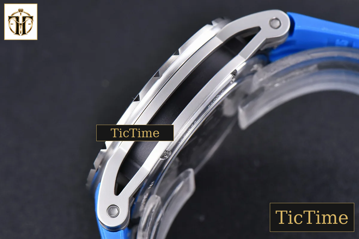 Excalibur Sports Tourbillon 46mm JBF Titanium Skeleton Dial Blue Crown Blue Rubber Strap — foto 14