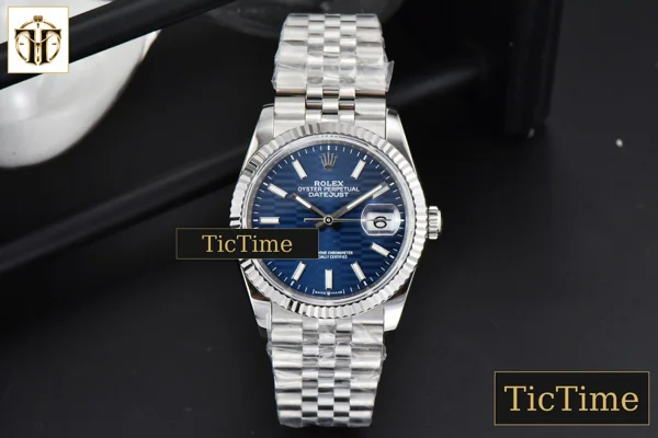 Foto frontal — DateJust 36mm BPF Blue Motif Dial Jubilee Bracelet A2824