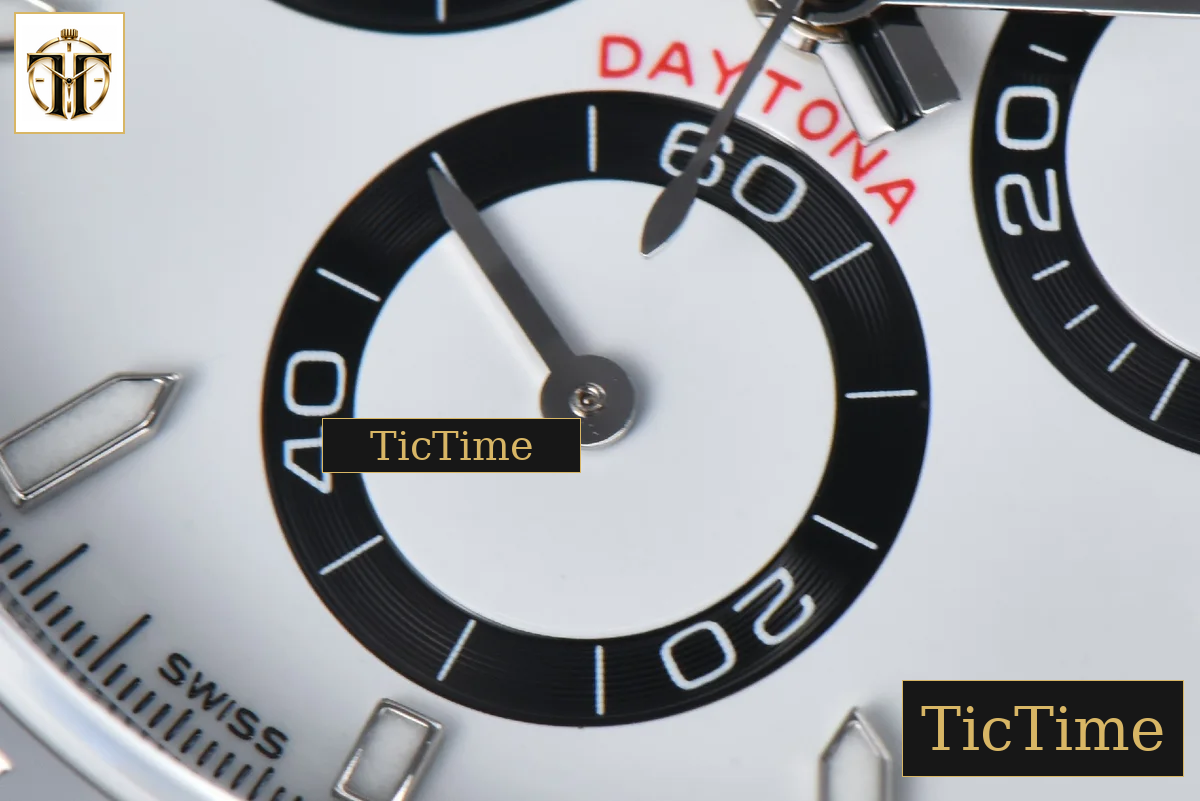 Daytona 904L 126500 40mm BPF SS Panda White Dial SS Bracelet SH4131 — foto 9