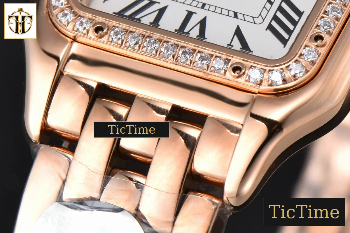 Panthère Secrete Ladies 27mm BVF RG White Dial Diamond Bezel RG Bracelet Ronda Quartz — foto 9