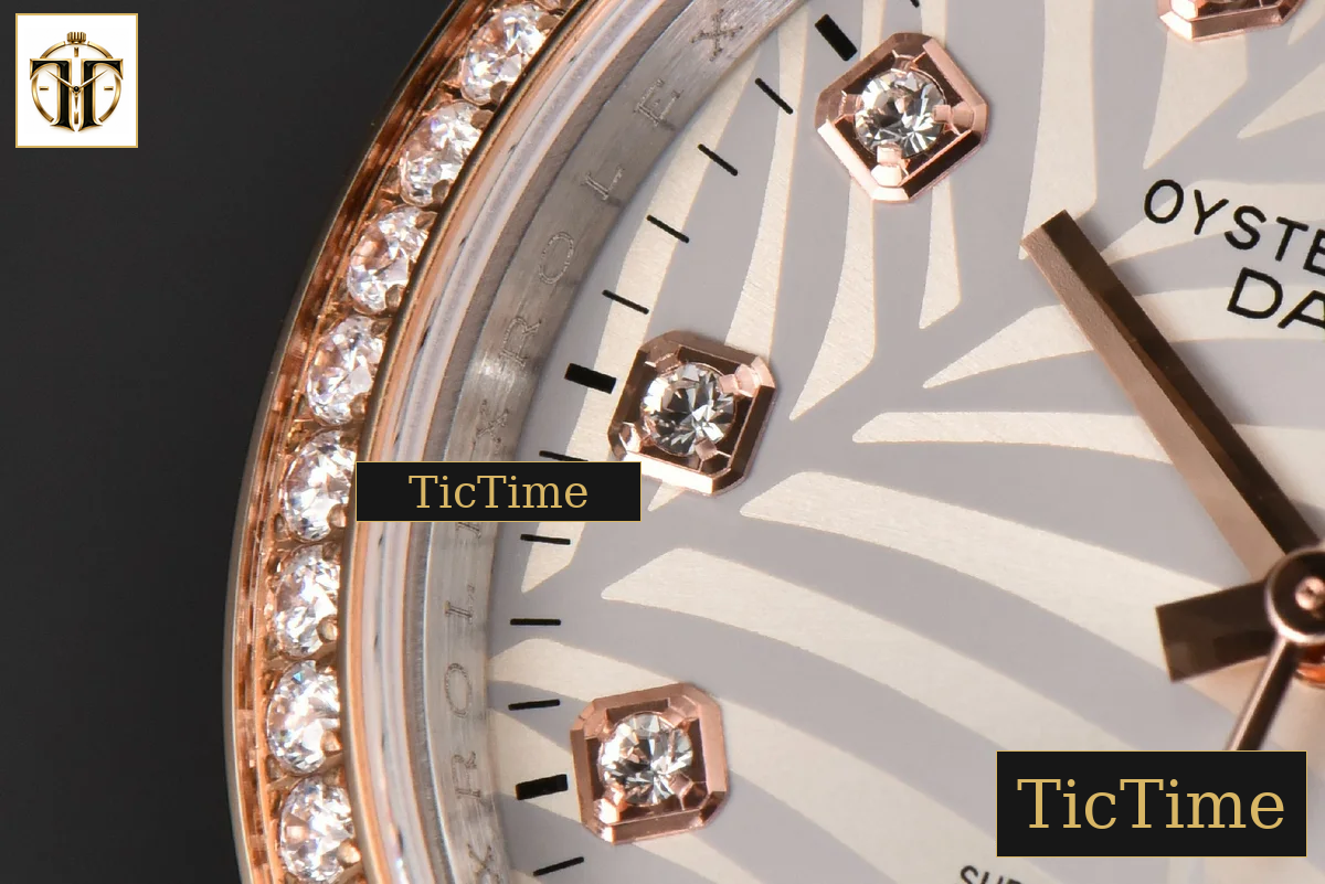 DateJust 36mm BPF RG/SS Diamond Silver Plam Dial Diamond Marker Jubilee Bracelet 2824 — foto 5