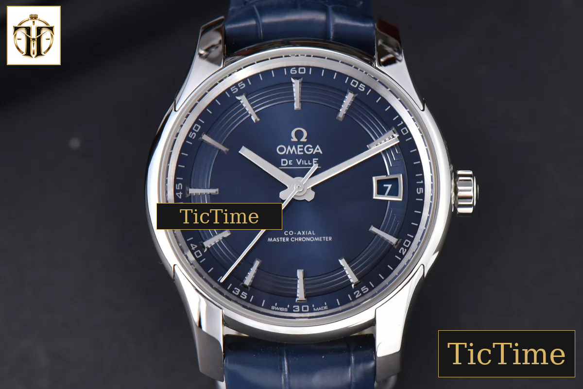 De Ville Hour Vision 41mm VSF Blue/Silver Dial Blue Croco Strap A8500 — foto 20