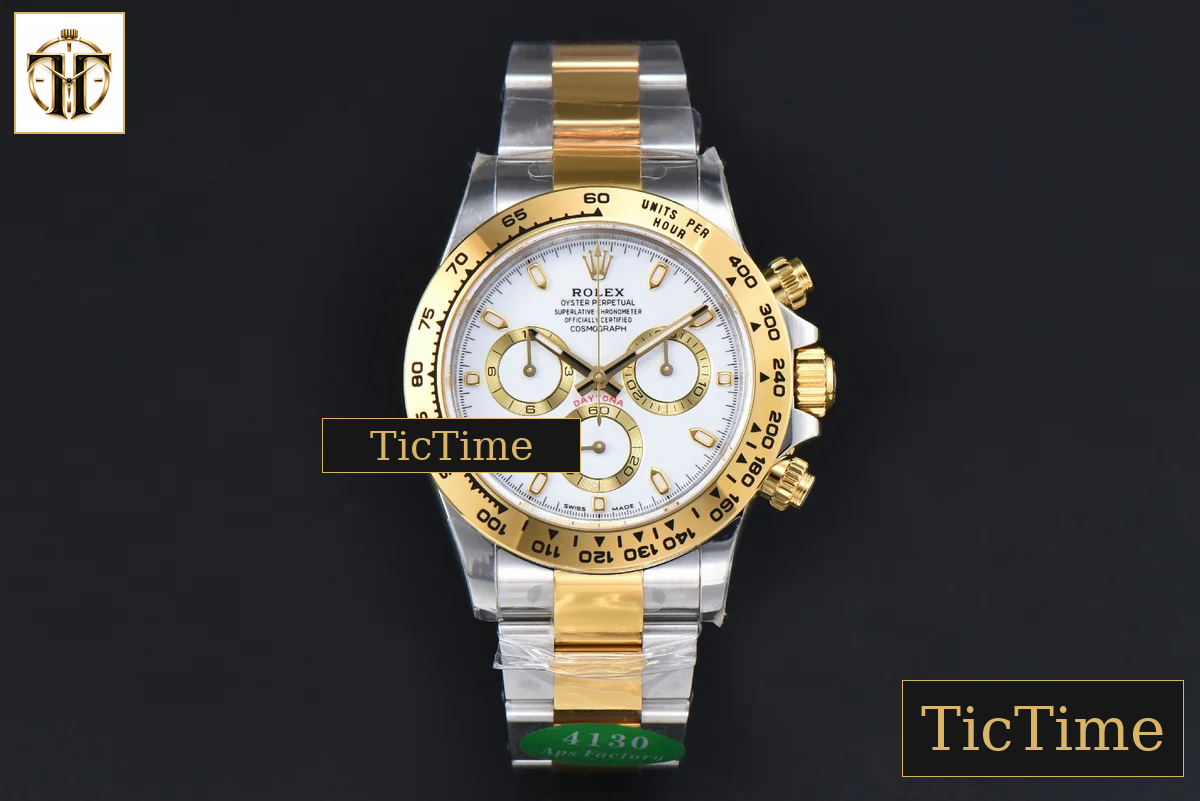 Daytona 116503 APSF YG/SS White Dial Lume Marker YG/SS Bracelet SH4130 — foto 3