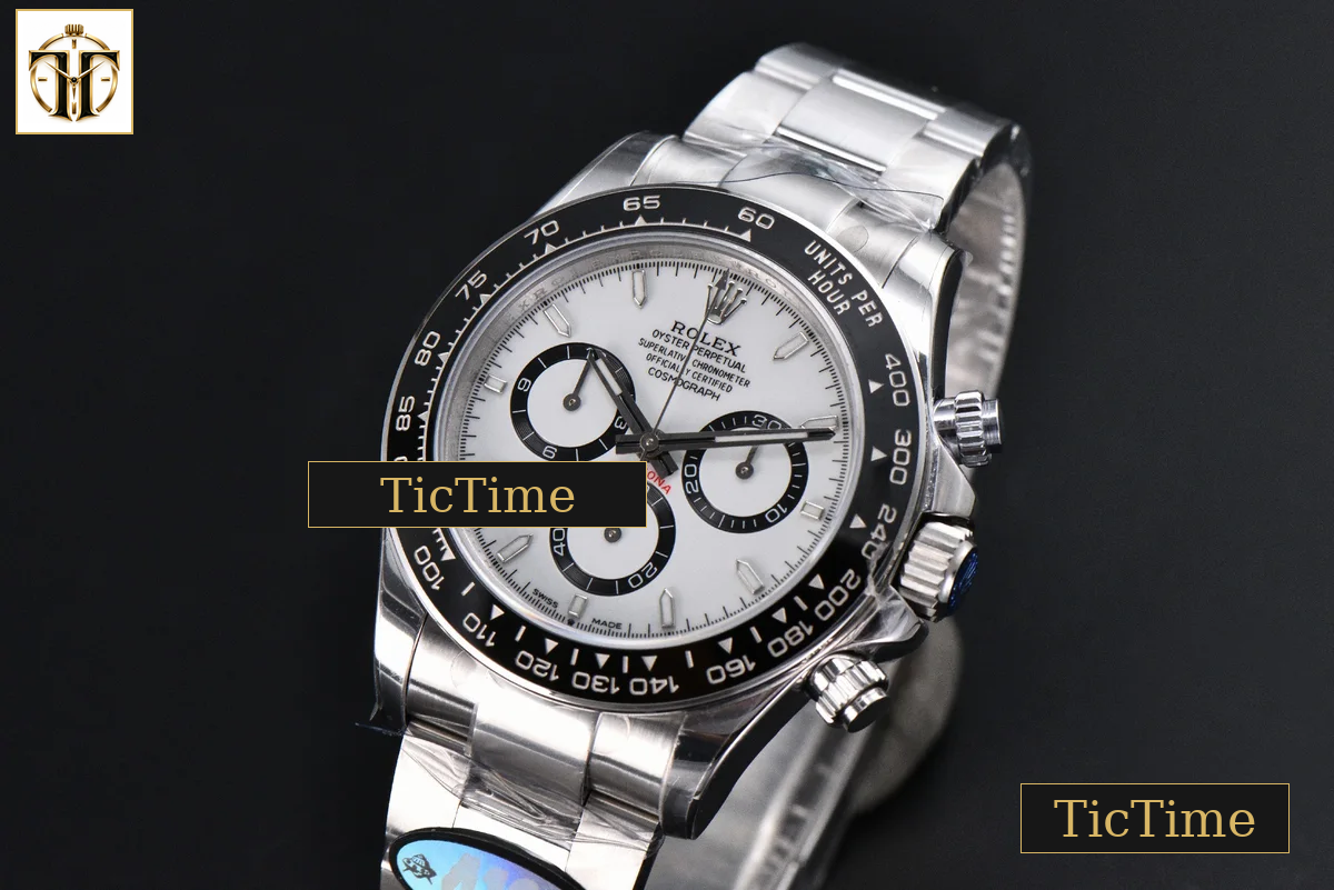 Daytona Panda UFO 904L 126500 40mm UF White Dial SS Braclet Free Sprung UF4131 — foto 5