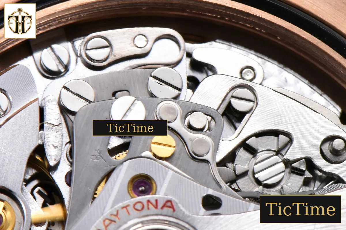 Daytona 126515 40mm Clean Factory RG Black Dial RG Subdial Diamond Marker Oysterflex Strap DD4131 — foto 28