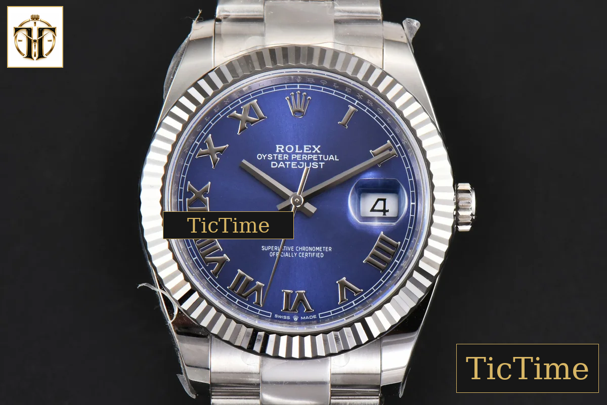 DateJust 126334 41mm Clean Factory Blue Roma Marker Osyter Bracelet VR3235 — foto 2