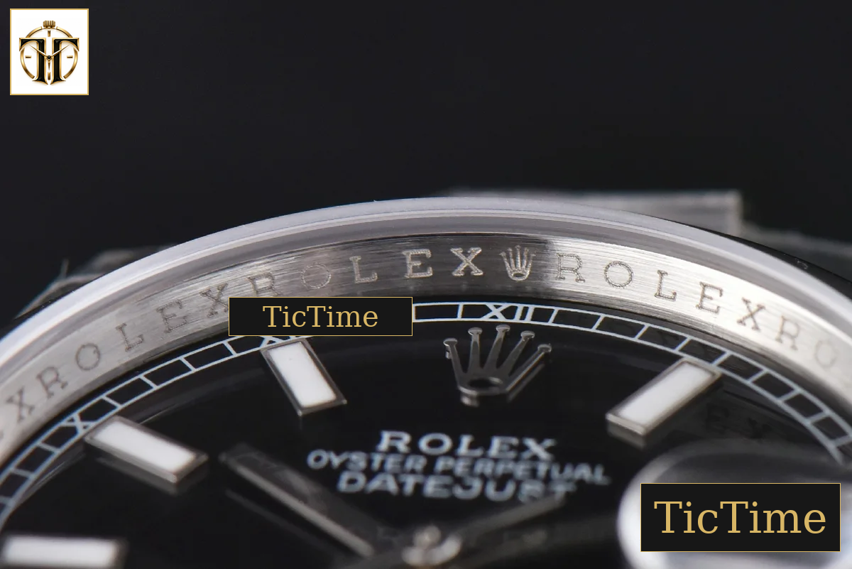 DateJust 36mm GMF SS Smooth Bezel Black Dial Lume Marker Oyster Bracelet VR3235 — foto 10