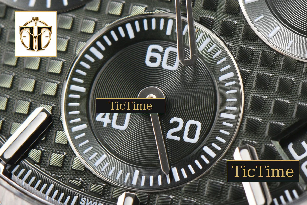 Royal Oak Chrono 26240 ZF SS Green Dial SS Bracelet (V2 free sprung ) SA4401 — foto 28