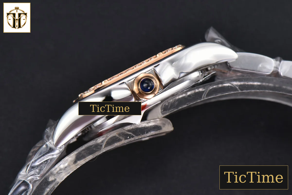 Panthère 22mm AF SS/RG Diamond Bezel White Dial SS/RG Bracelet Ronda Quartz — foto 13