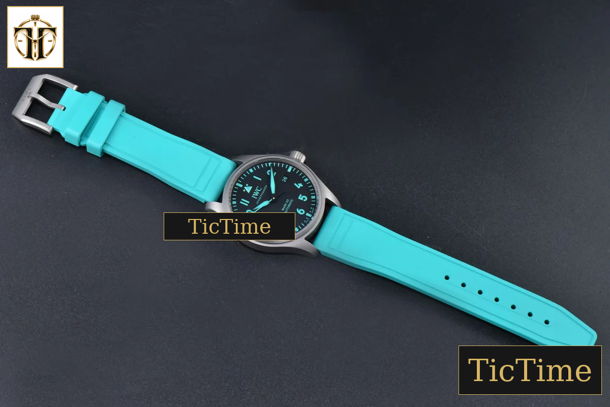 Mark XX Mercedes-Amg Petronas F1 IW328210 40mm M+F Black Dial Green Numeral Markers Ti Case Green Rubber Strap MY9015 — foto 23