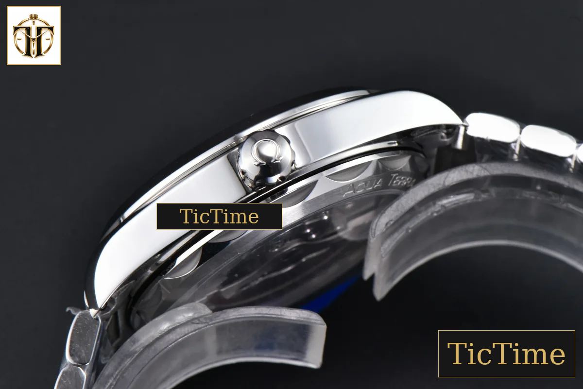 Aqua Terra 150M 41mm VSF SS Black Smooth Dial Silver Hand SS Bracelet A8900 — foto 13