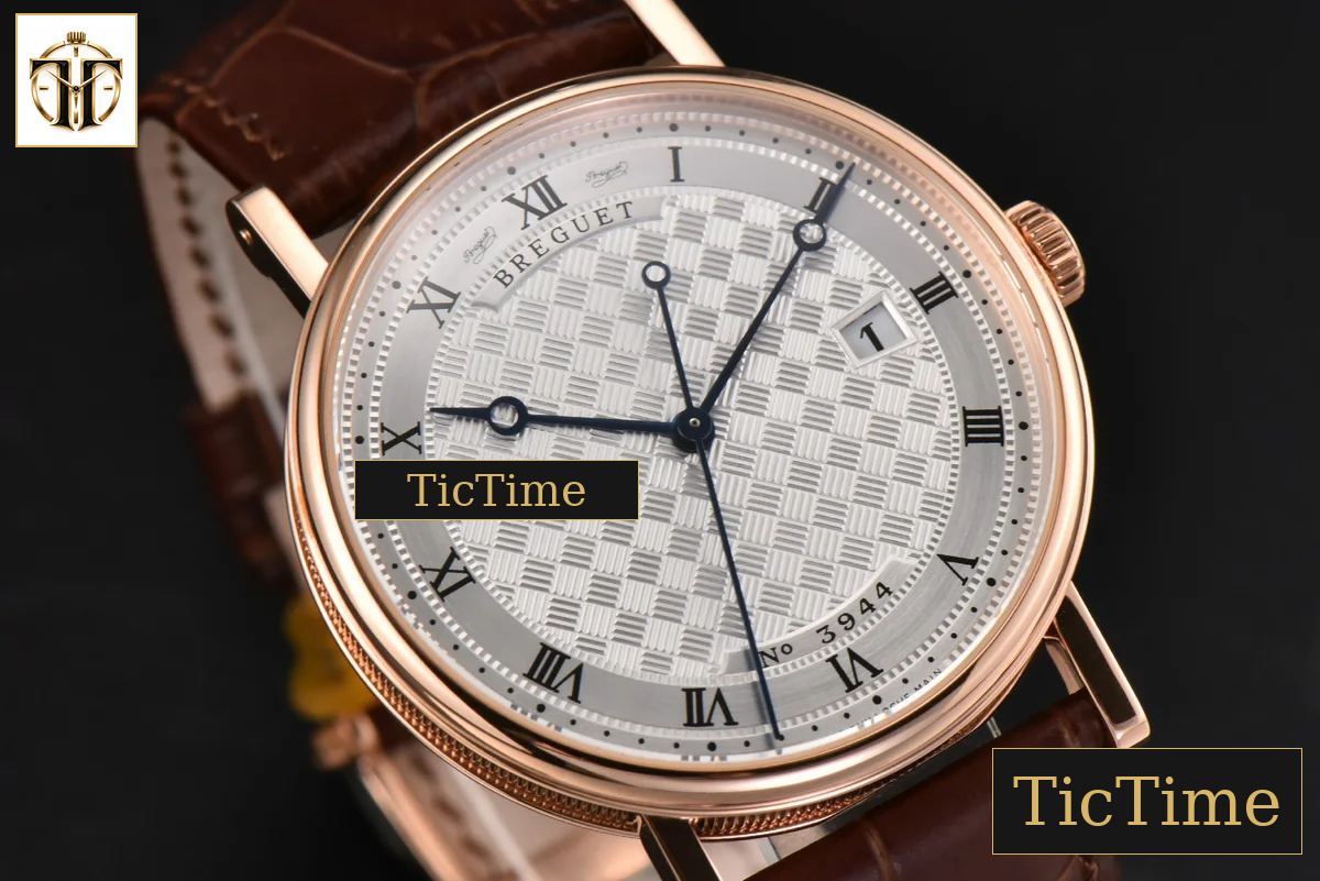 Classique 5177 38mm LTF RG White Textured Dial Roma Marker Brown Leather Strap MY9015 — foto 10