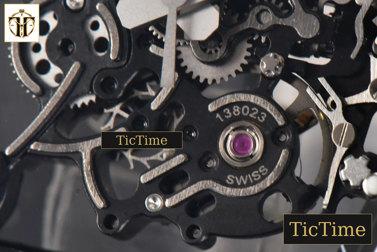 RM055 47.5mm BBRF Ceramic BBR Skeleton Dial Silver Hands Black Rubber Strap RMUL2 — foto 8